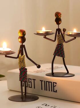 Light Luxury Table Decoration Candle Holder Iron Home Romant