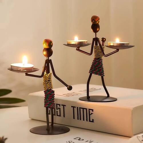 Light Luxury Table Decoration Candle Holder Iron Home Romant