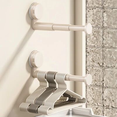 Balcony Suction Cup Clothes Rack Storage Tool, Multi-Functio