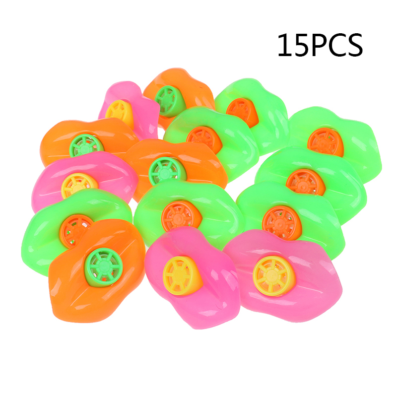 15PCS Plastic Lip Whistles Birthday Party Favors Party Noise