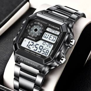 Men Military Sport Wrist Watch Stainless Steel 5BAR Waterpro