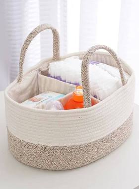 Mommy Storage Bag Cotton Baby Diaper Basket Essentials Caddy