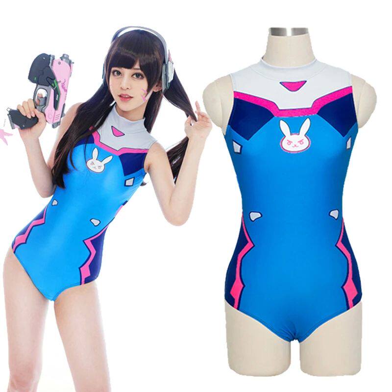 Sexy Game OW D.VA Cosplay Costume Dva Mercy Cosplay SUKUMIZU