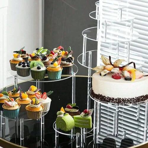 1pc Transparent Acrylic Dessert Stand, Suitable For Wedding