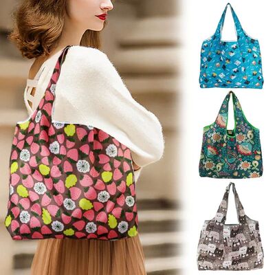 1PC Fashion Printing Foldable Eco-Friendly Shopping Bag Fold