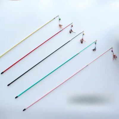 Telescopic Cat Teaser Wand 2 Sections Fly Insect Shape with