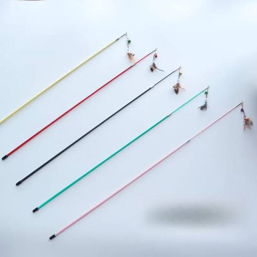 Telescopic Cat Teaser Wand 2 Sections Fly Insect Shape with
