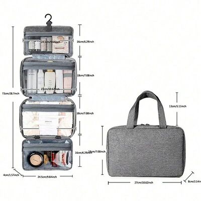 Women's travel toiletries for men-Portable hanging storage b