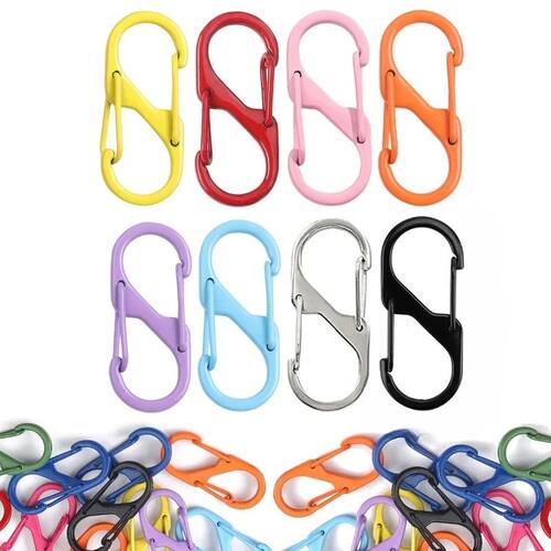 20pcs S-shaped Double-ended Open Door Buckle Spring Buckle C