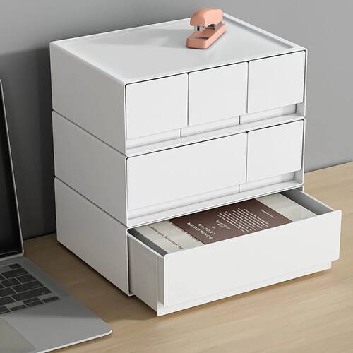 Multi-Layer Stackable Desktop Drawer Home Student Stationery
