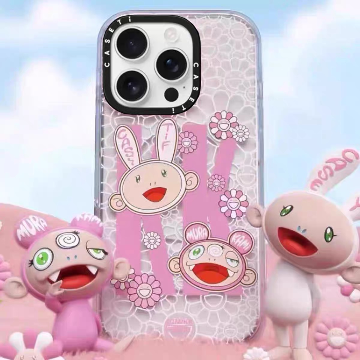 CASETi联名村上隆KAIKAI AND KIKI适用苹果16pro手机壳iPhone14plus15潮牌13卡通12Promax个性磁吸防摔保护套