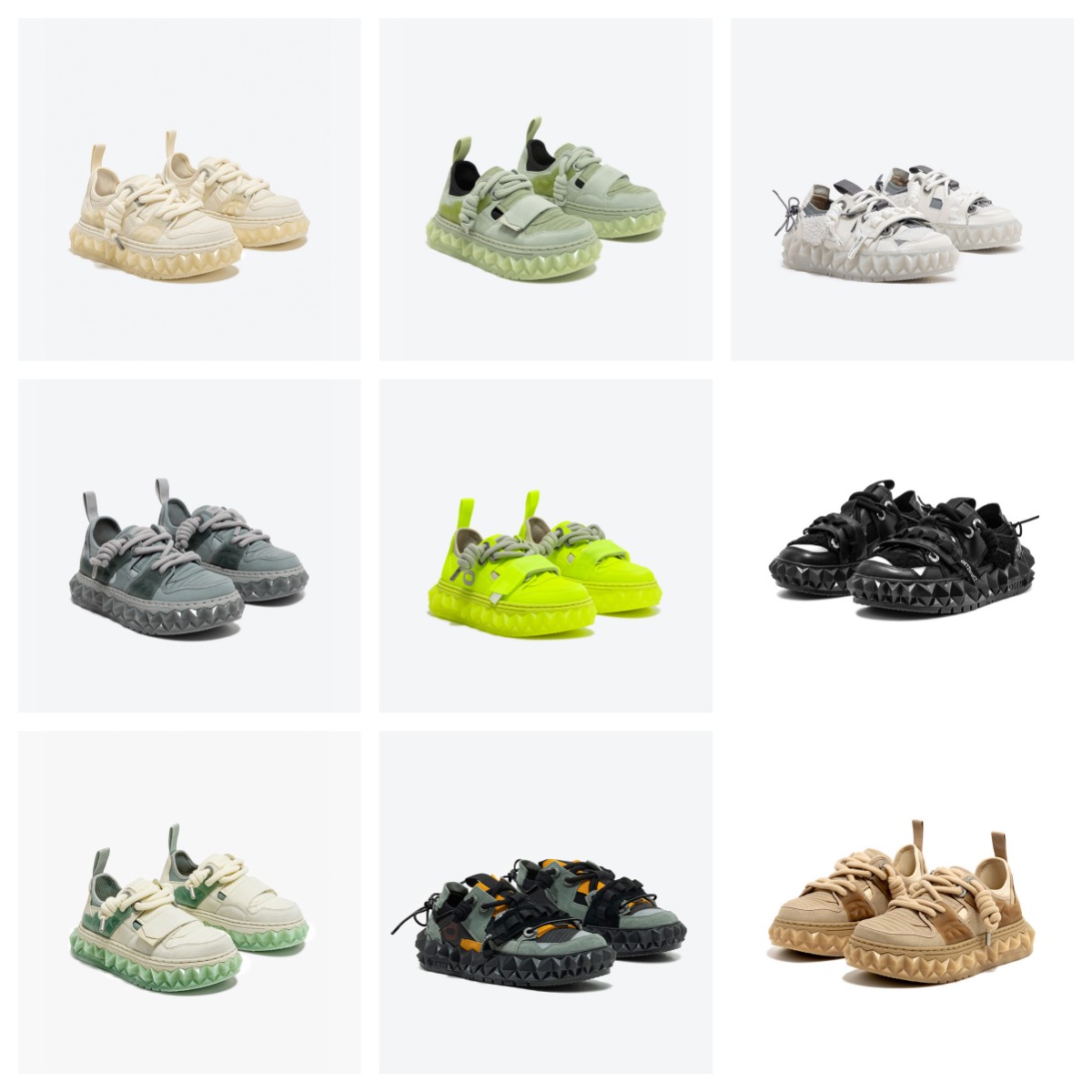 OETZI冰人奥兹帆布男鞋2023秋季新品厚底果冻鞋女 商场同款