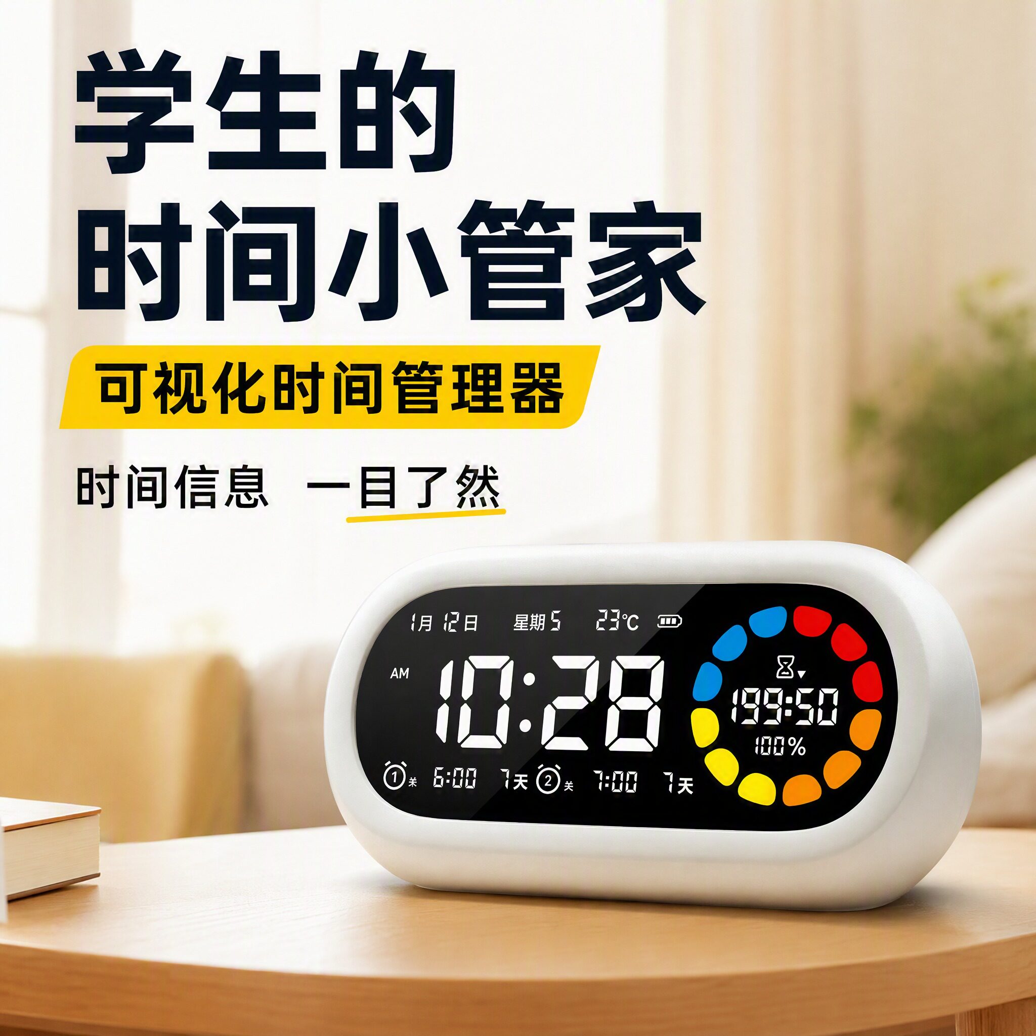 小学生计算器倒计时静音2026新款