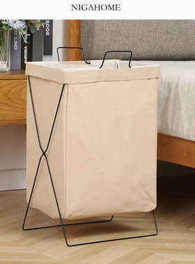 Niga Home 可折叠洗衣篮 钢架脏衣篮家居收纳箱脏衣篓49570049700