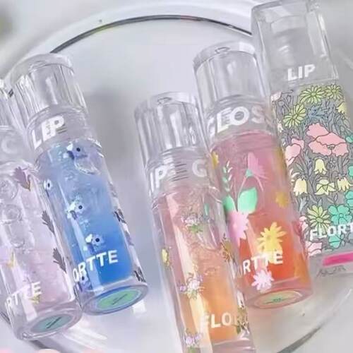 FLORTTE花洛莉亚唇油爱老虎油渐变果冻护唇油粉嫩滋润