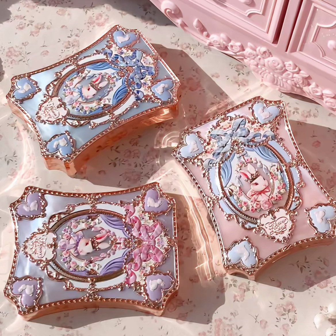 花知晓邦尼花园六色眼影盘哑光珠光粉质细腻浮雕眼影,彩妆/香水/美妆工具,眼影,淘宝优惠券,粉丝福利购,淘宝优惠卷