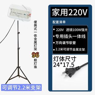 220V油工灯工地照明灯led腻子打磨灯施工碘钨灯防水照墙灯洗墙灯