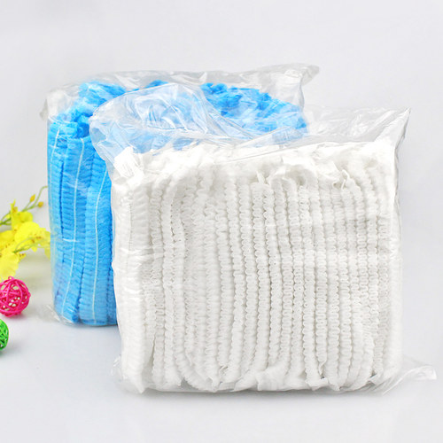 21寸双筋一次性帽子医生专用卫生帽无尘防尘透气厨房女无纺布头套