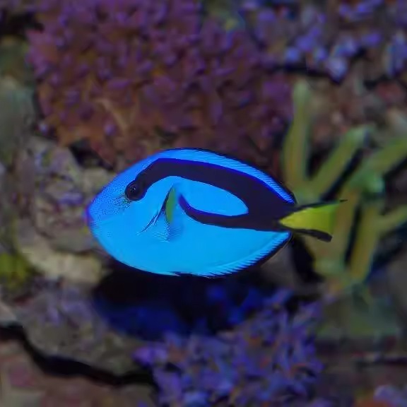 海水观赏鱼蓝粉蓝七彩吊多莉吊类活体食藻高手已检疫顺丰发货