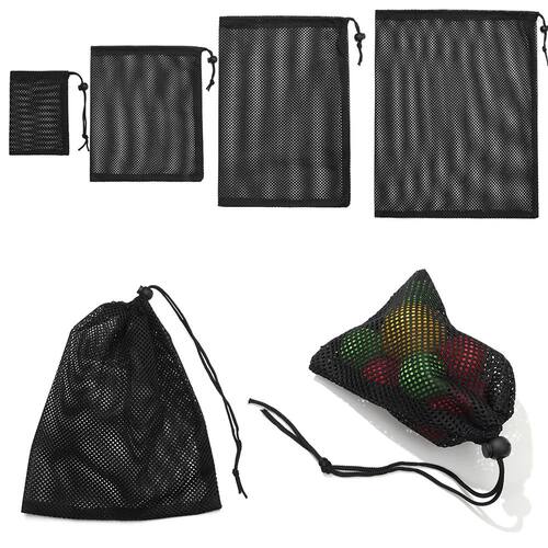 Durable Nylon Mesh Drawstring Bag Multi Purpose Outdoor Trav