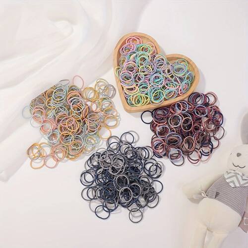95pcs Girls Colorful Hair Bands Set Elastic Rubber Band Pony