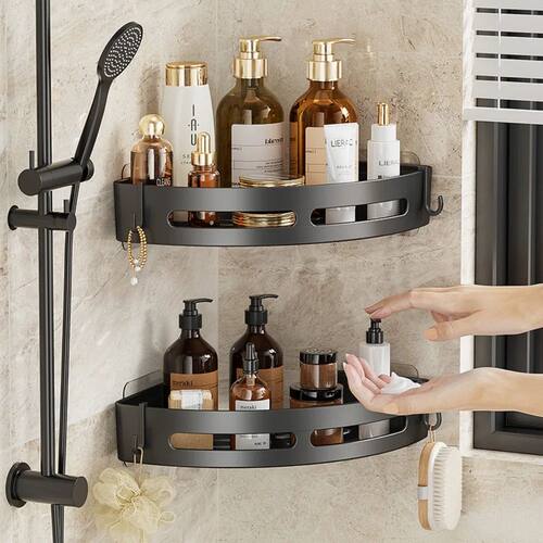 3/2/1 PCS Strong Adhesive No Drill Shower Shelf Storage Upgr