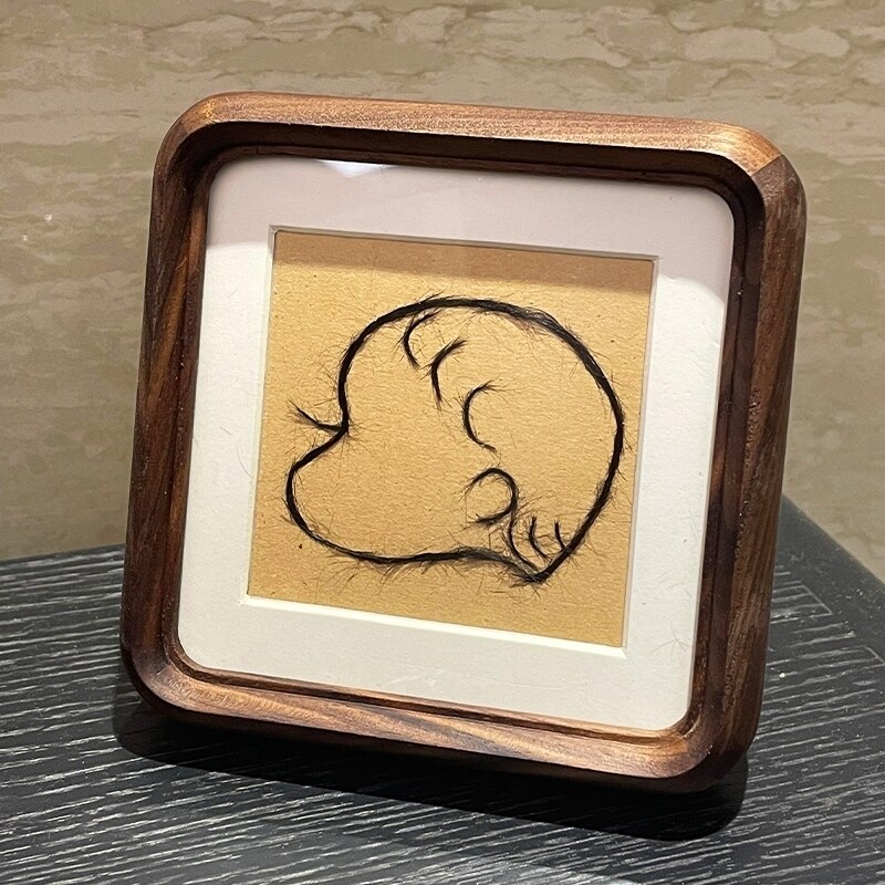 婴幼儿胎毛纪念品自制龙宝宝胎毛脐带自制相框摆件收藏盒保存盒