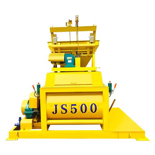全自动强制式搅拌机JS500双卧轴大型混凝土搅拌站水泥砂浆拌合机
