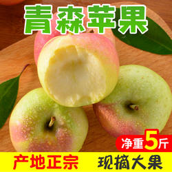 山东青岛青森苹果日本品种新鲜水果宝山明月水蜜桃青苹果5斤整箱