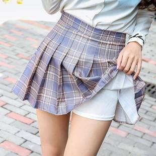 Women High Waist Pleated Skirt School Mini Skirts for Girls