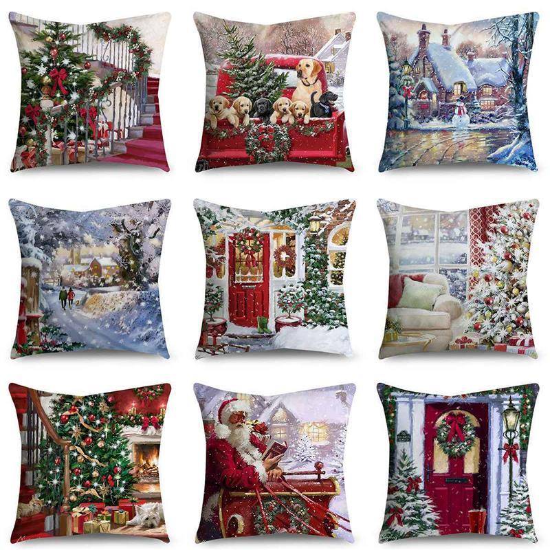 45cm Christmas Pillowcase Cushion Cover Christmas Decoration