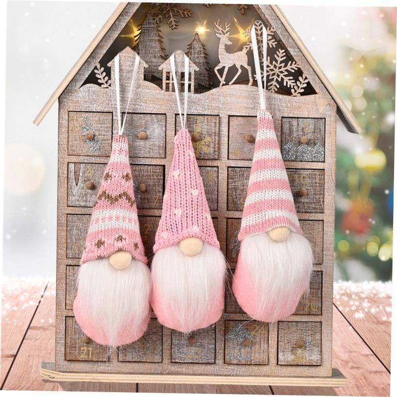 Christmas tree de无品牌/coration knitted pendant doll 圣诞公