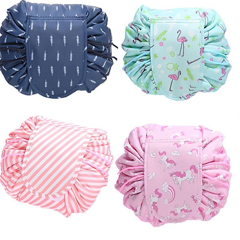Women Drawstring Travel Cosmetic Bag Makeup Bag旅行收纳包