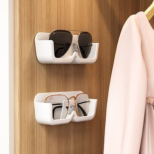 壁挂免打孔宿舍床头放眼镜框墨镜置物架收纳 T眼镜收纳架A1pq201