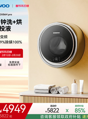 大宇迷你婴儿壁挂式洗衣机小型宝宝除菌除螨内衣洗烘洗衣机06Hpro