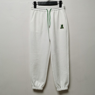 E343 百搭洋气宽松束脚休闲运动裤 设计师样板去标2025春夏款 时尚