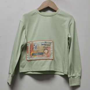 百搭简约设计感长袖 系列撤柜女装 时尚 卫衣女Y013 2025秋季