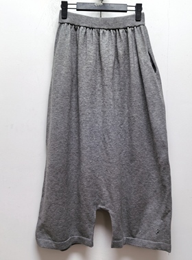 T去标时尚简约通勤百搭设计感休闲口袋宽松七分裤N441瑕疵