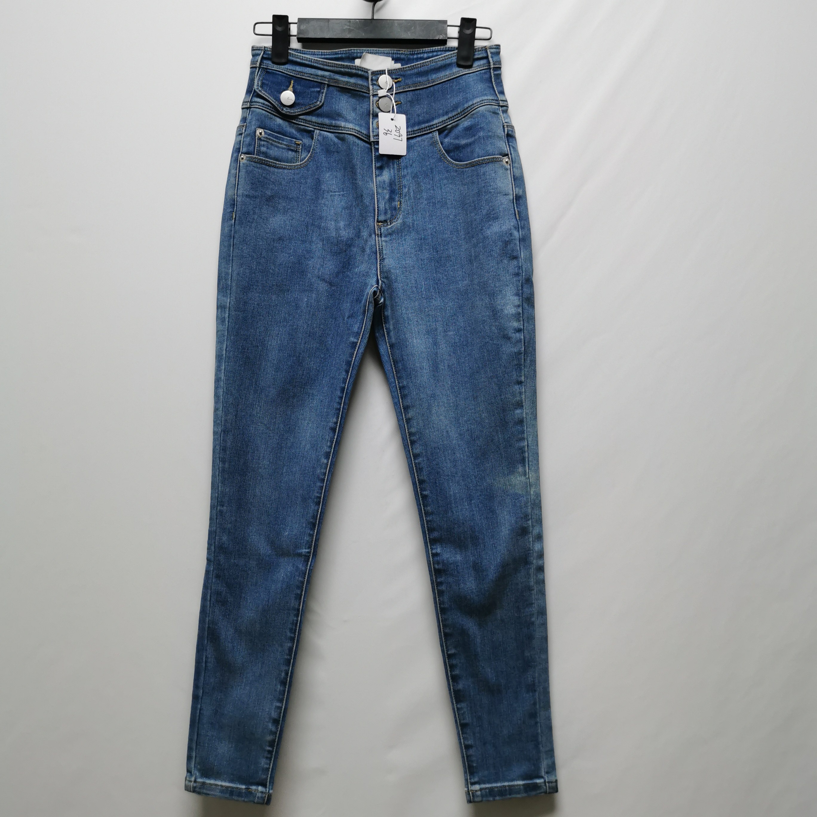 【芮】系列撤柜女装2025春秋季时尚百搭紧身牛仔裤女2097