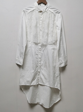 【画】系列去标撤柜女装2025春秋时尚百搭100棉长款衬衫女D2117