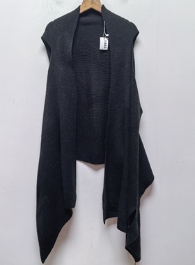 T去标撤柜设计感秋冬款女装休闲时尚无袖针织背心马甲女I653