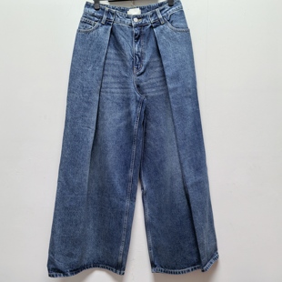 新款 女宽松直筒裤 去标女装 百搭高腰显瘦牛仔裤 P264 时尚 IN2025冬季