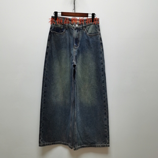 861 纯棉女士长裤 艾去标新款 2025秋直筒显瘦休闲风宽松阔腿牛仔裤