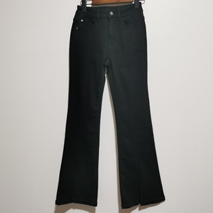 莲 微喇裤 系列撤柜女装 设计感开叉修身 女J553 去标2025春秋季