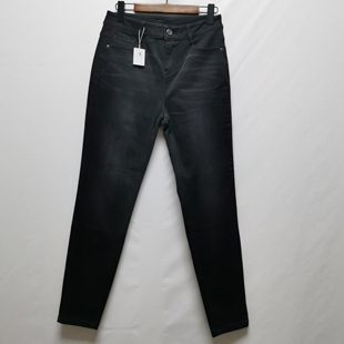 2025冬季 系列撤柜女装 时尚 百搭薄绒修身 女2865 显瘦牛仔裤 曼