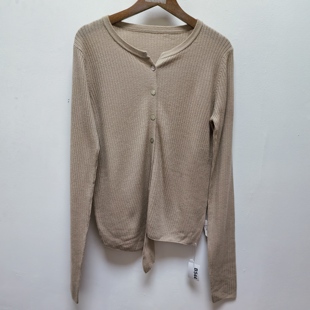 百搭不规则针织开衫 时尚 女上衣B544 去标系列2025春秋新款 撤柜女装