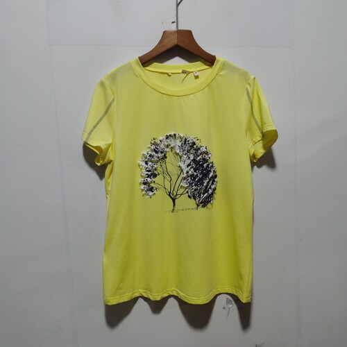 艺去标YU女装撤柜2024夏新款立体花朵休闲百搭圆领短袖T恤L2T032