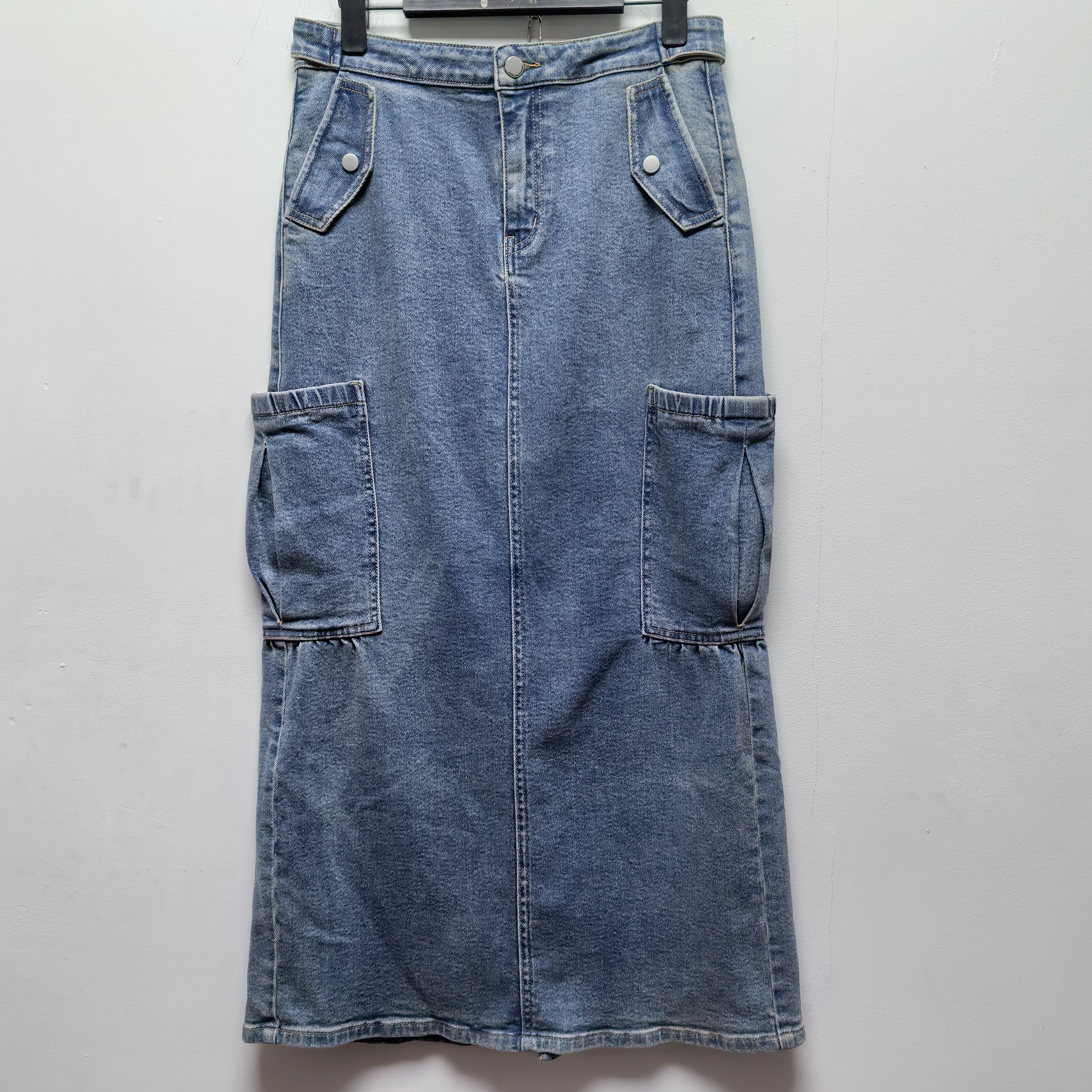 2025春秋新款去标休闲工装风牛仔半裙P065