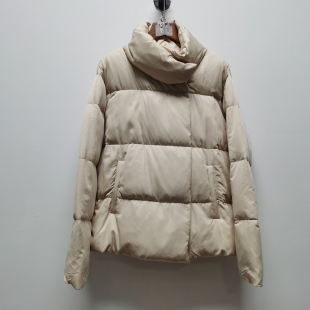 冬新麦换标立领软糯缎面900蓬飞雁鸭绒羽绒服短款 外套休闲百搭347