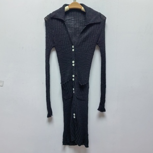 新款 长款 时尚 女长袖 上衣K060 百搭显瘦针织开衫 T牌去标春装